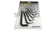 10 Pc Hex Key Set Useful Tool For Motorcycle Restorers - SPAREZO